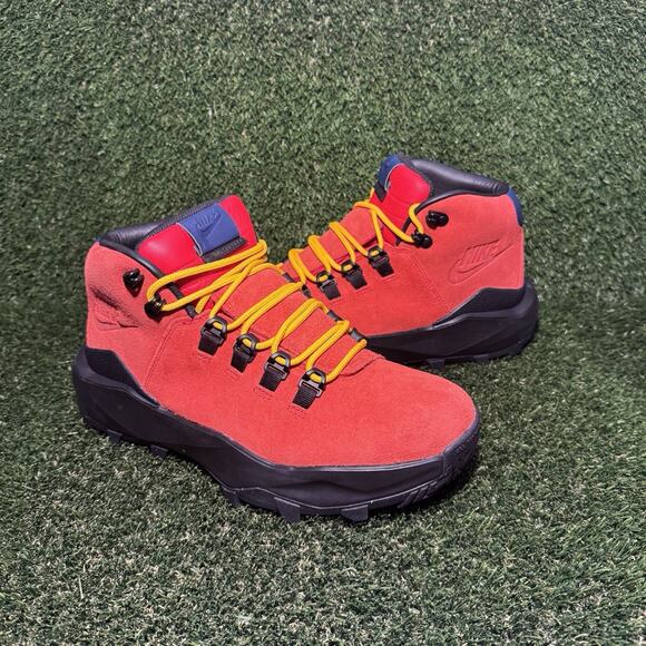 Size 8.5 - Nike Cygnal Waterproof Hiking Boots Red/Black FV4332-600 - Picture 1 of 7